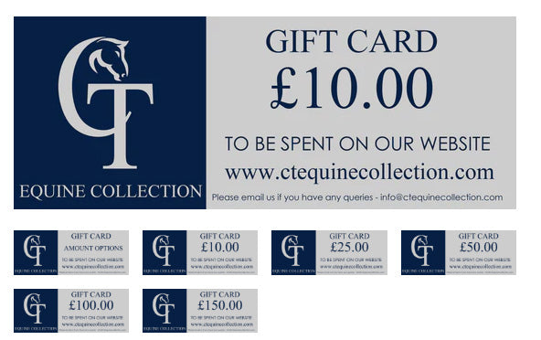 CT Equine Collection Gift Cards a Great Present if not sure on size