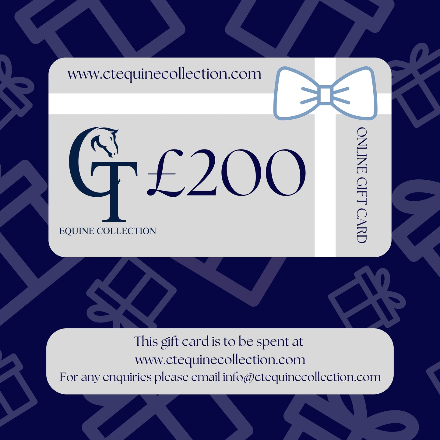 
                  
                    Gift Voucher at CT Equine
                  
                