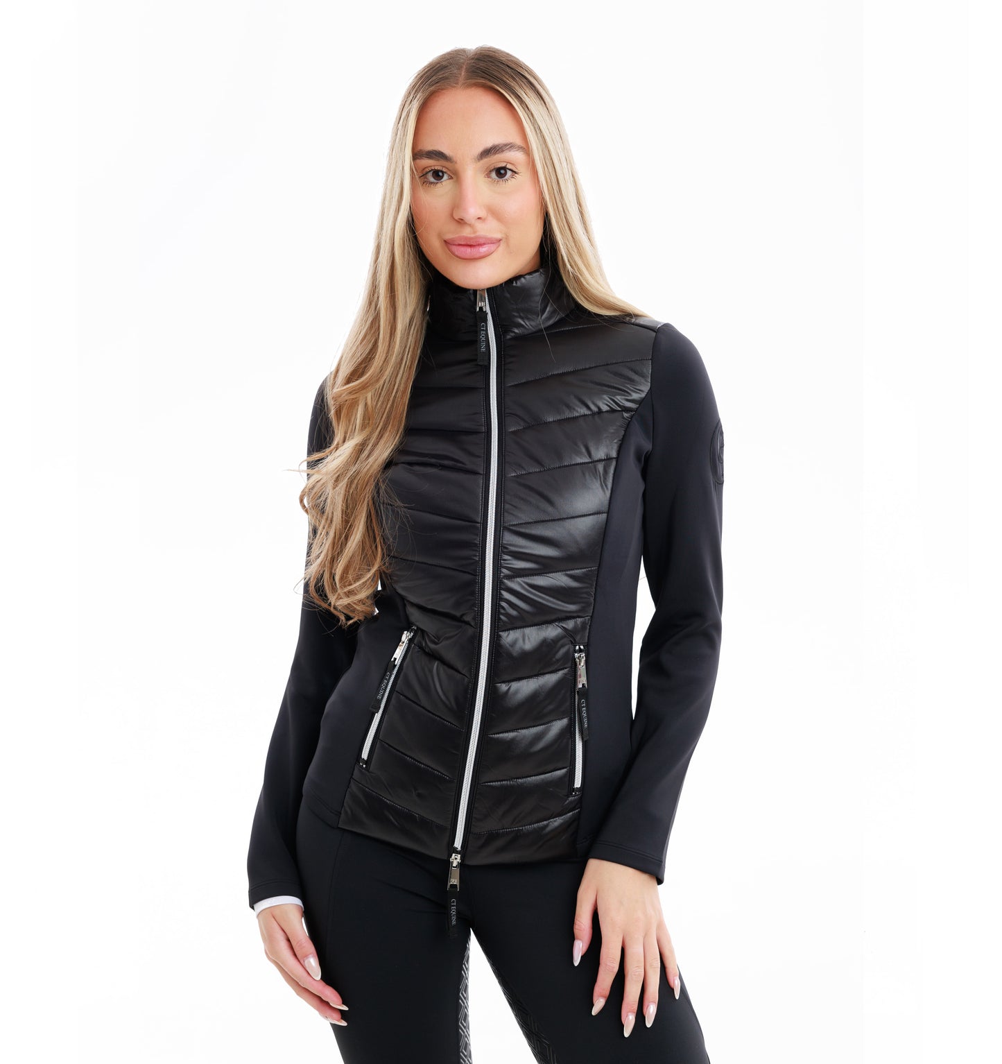
                  
                    Quilted Hybrid Equine Jacket- Black
                  
                