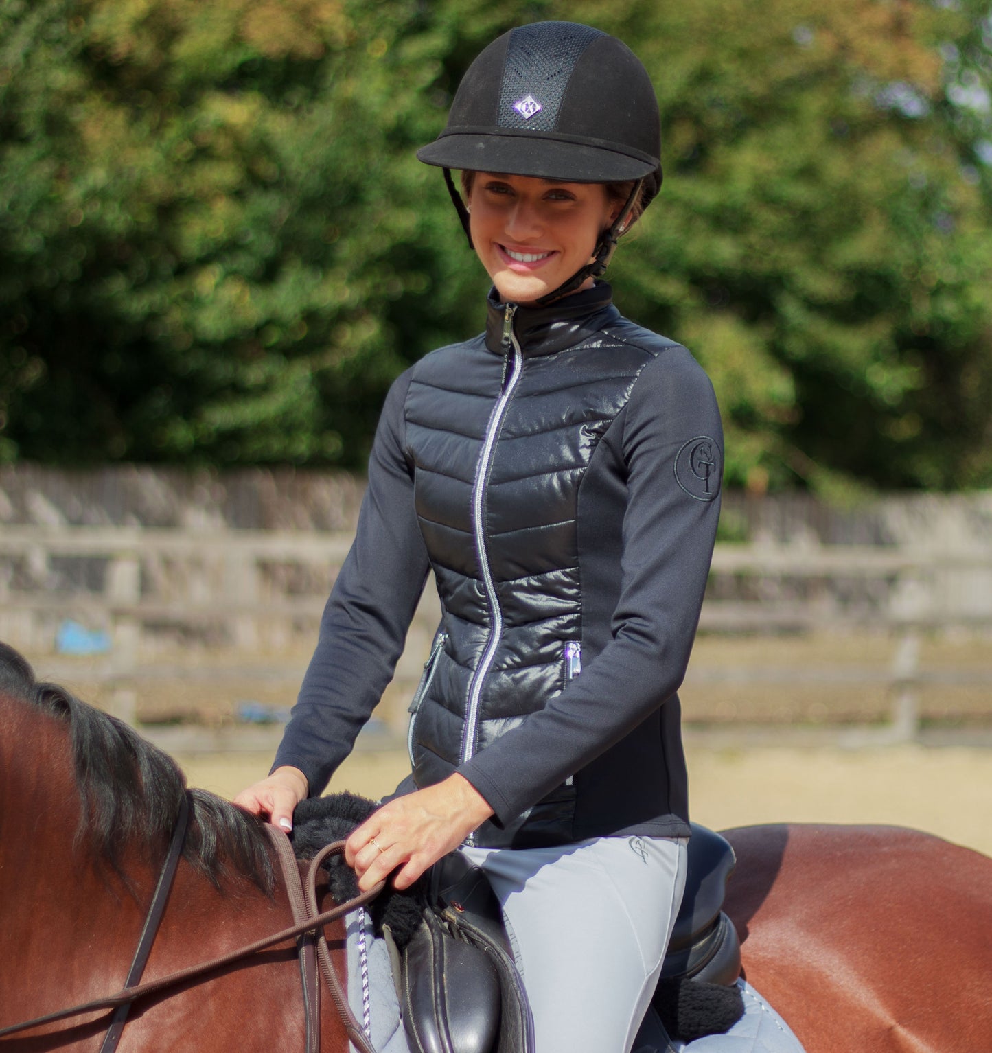 
                  
                    Quilted Hybrid Equine Jacket- Black
                  
                