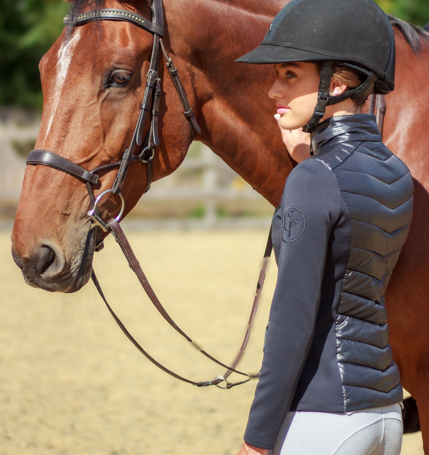 
                  
                    Quilted Hybrid Equine Jacket- Black
                  
                