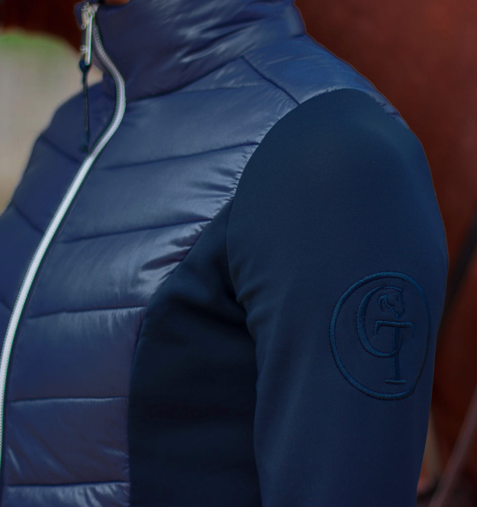 
                  
                    Quilted Hybrid Equine Jacket-  Navy
                  
                