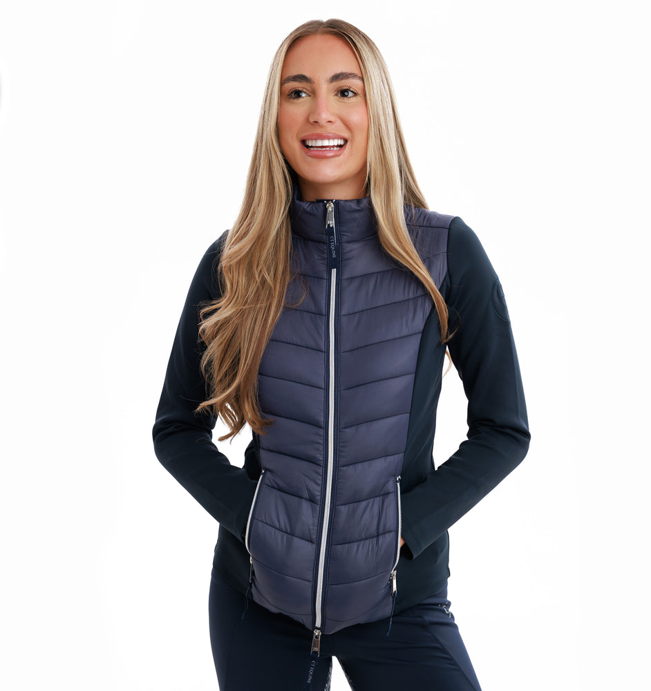 
                  
                    Quilted Hybrid Equine Jacket-  Navy
                  
                