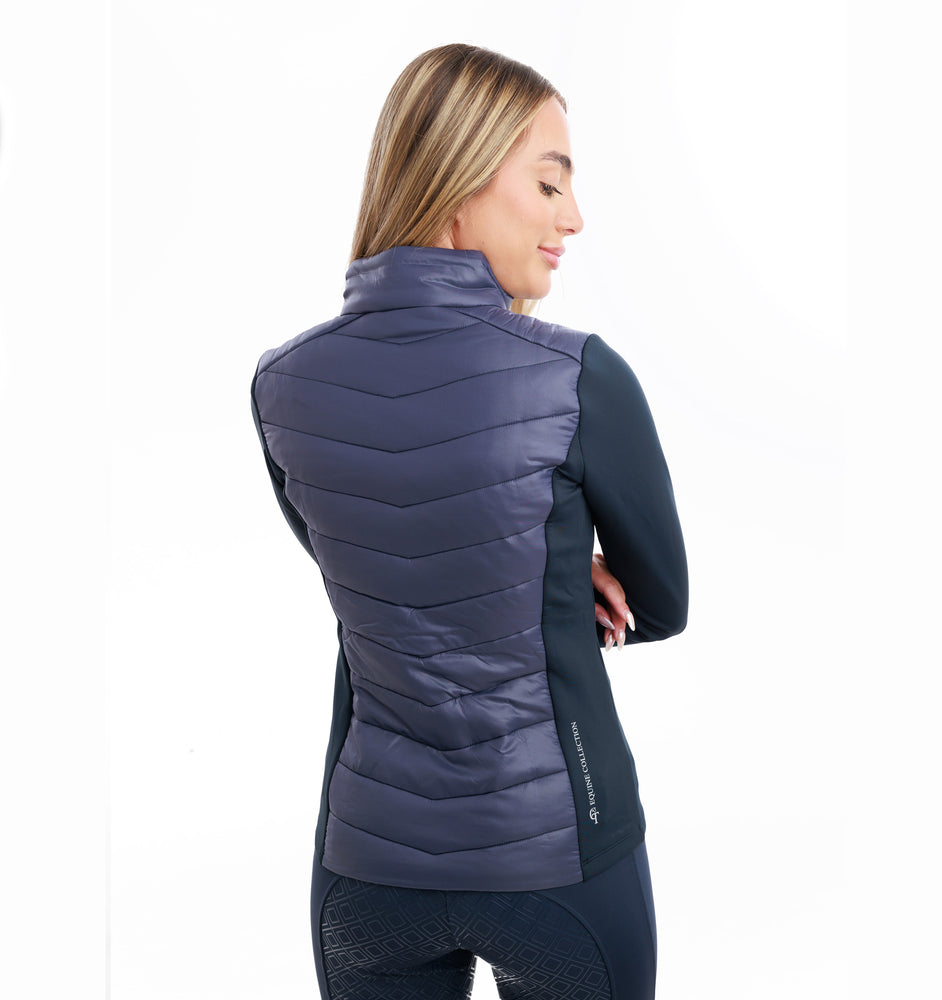 
                  
                    Quilted Hybrid Equine Jacket-  Navy
                  
                
