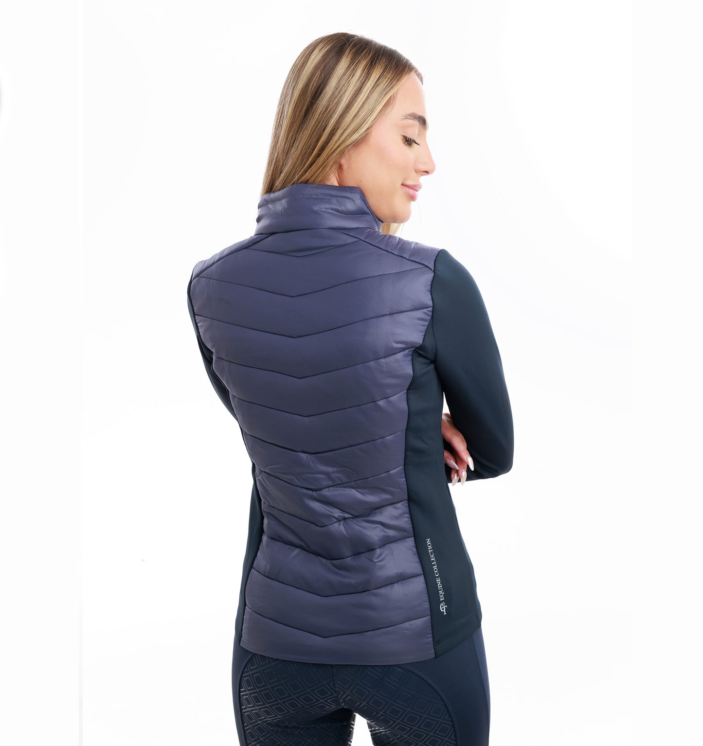 
                  
                    Quilted Hybrid Equine Jacket-  Navy
                  
                