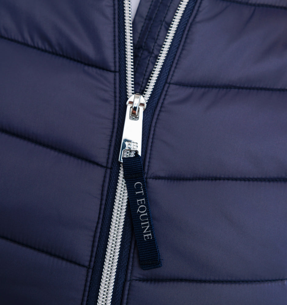 
                  
                    Quilted Hybrid Equine Jacket-  Navy
                  
                