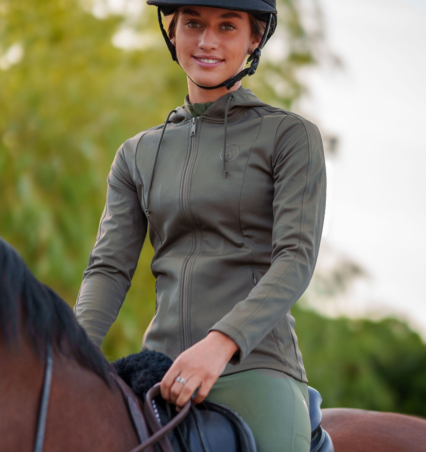 
                  
                    Sculpture fleece lined Zip Up  - Khaki
                  
                