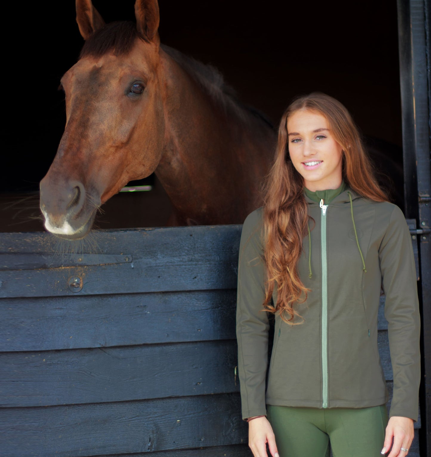 
                  
                    Sculpture fleece lined Zip Up  - Khaki
                  
                