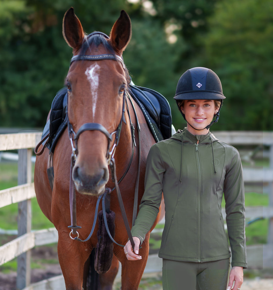 
                  
                    Sculpture fleece lined Zip Up  - Khaki
                  
                