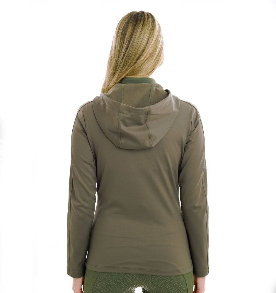 
                  
                    Person wearing a green hooded jacket on a white background
                  
                