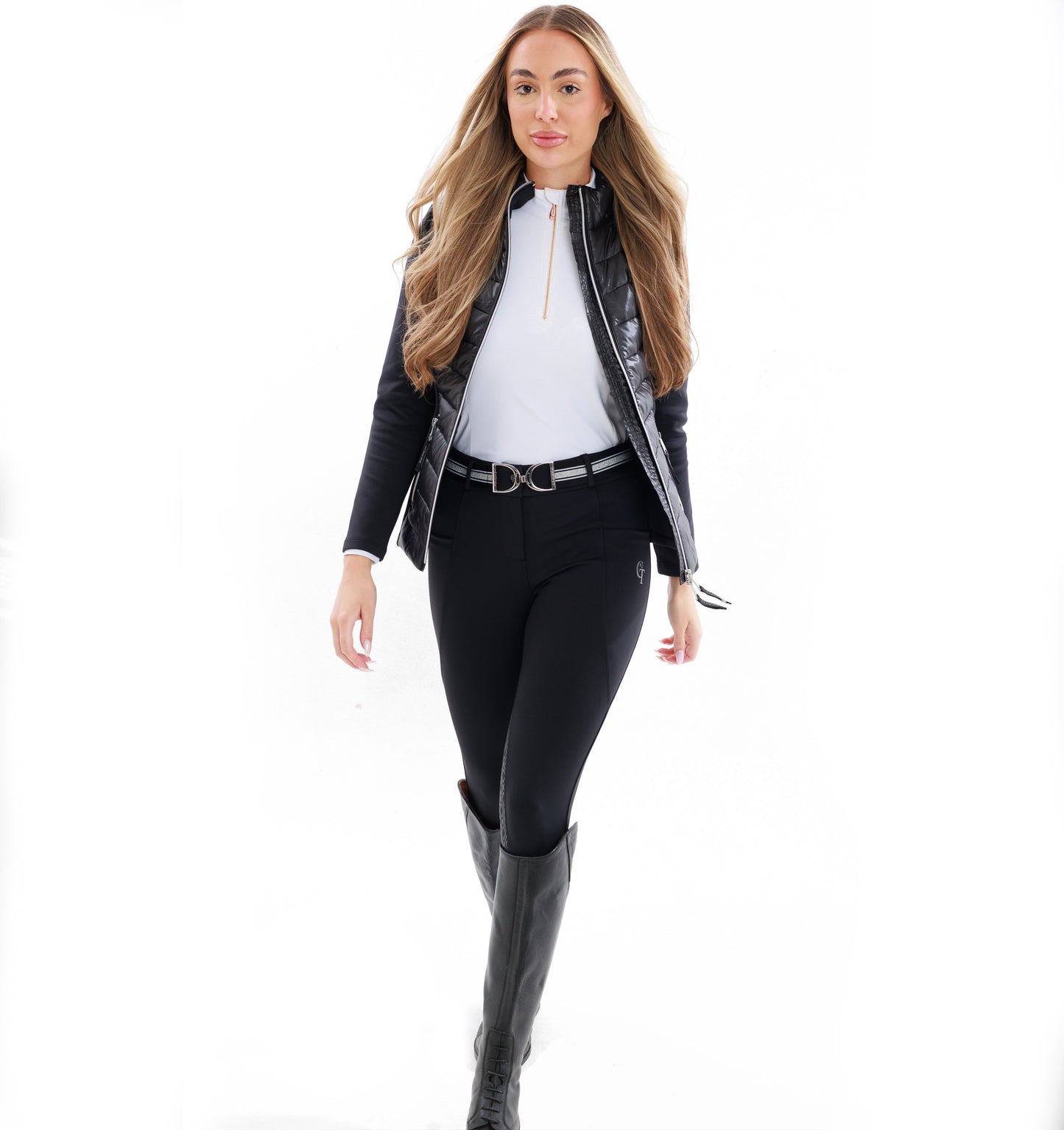 
                  
                    Stirrup Belt adjustable - Glitter Black Stripe
                  
                