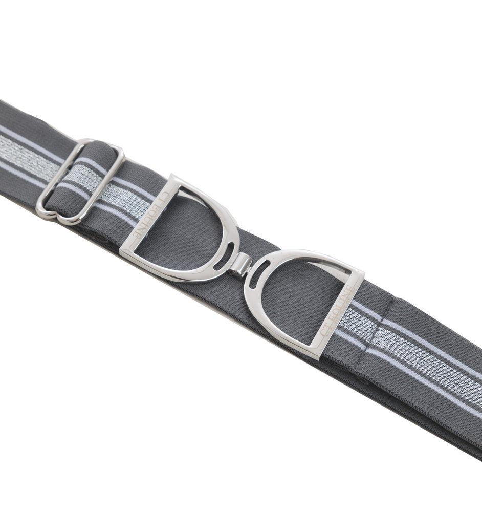 
                  
                    Stirrup Belt adjustable - Glitter Grey Stripe
                  
                
