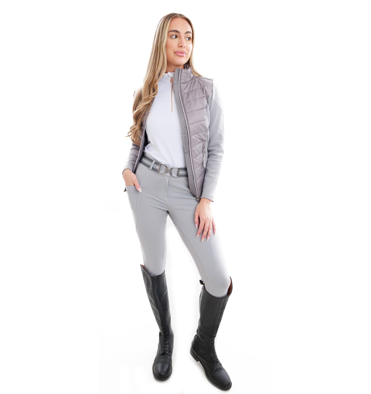 
                  
                    Stirrup Belt adjustable - Glitter Grey Stripe
                  
                