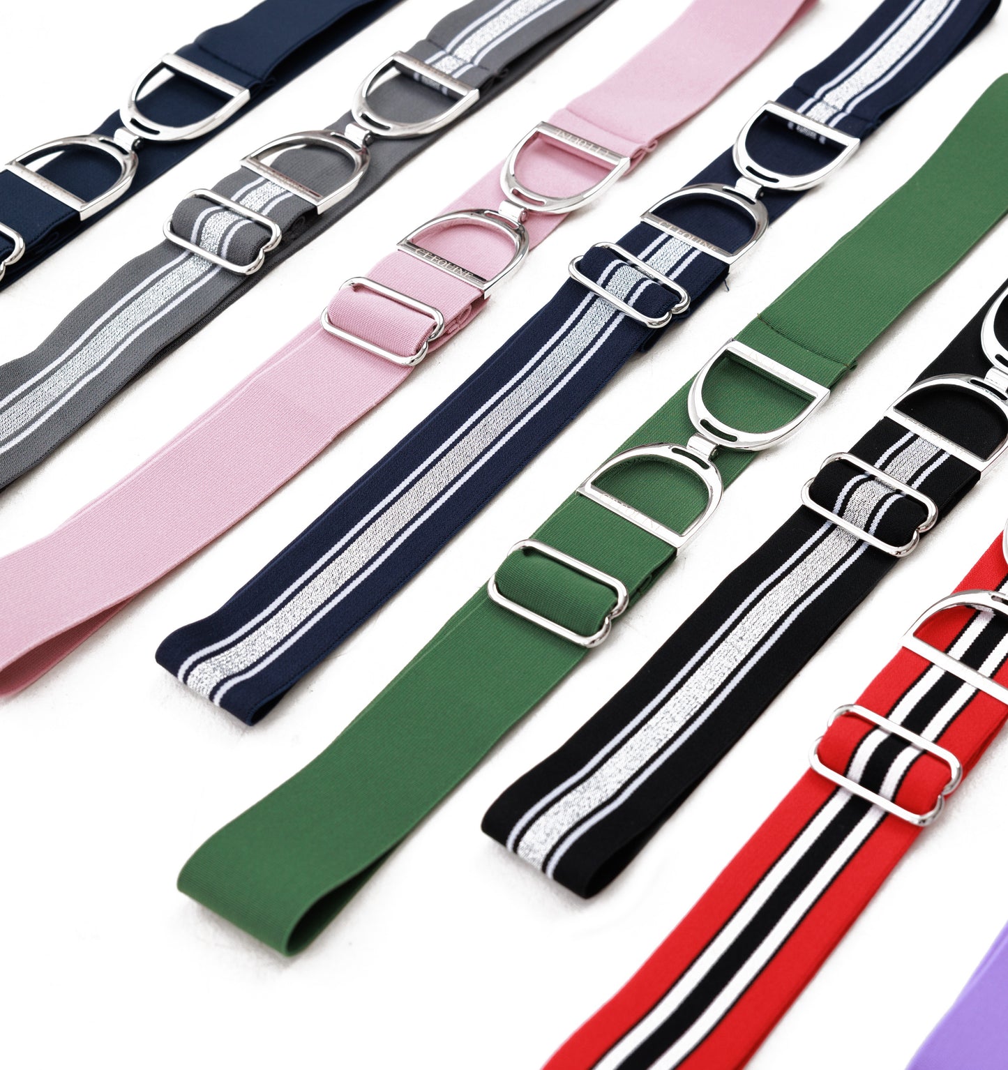 
                  
                    Stirrup Belt adjustable - Glitter Navy Stripe
                  
                