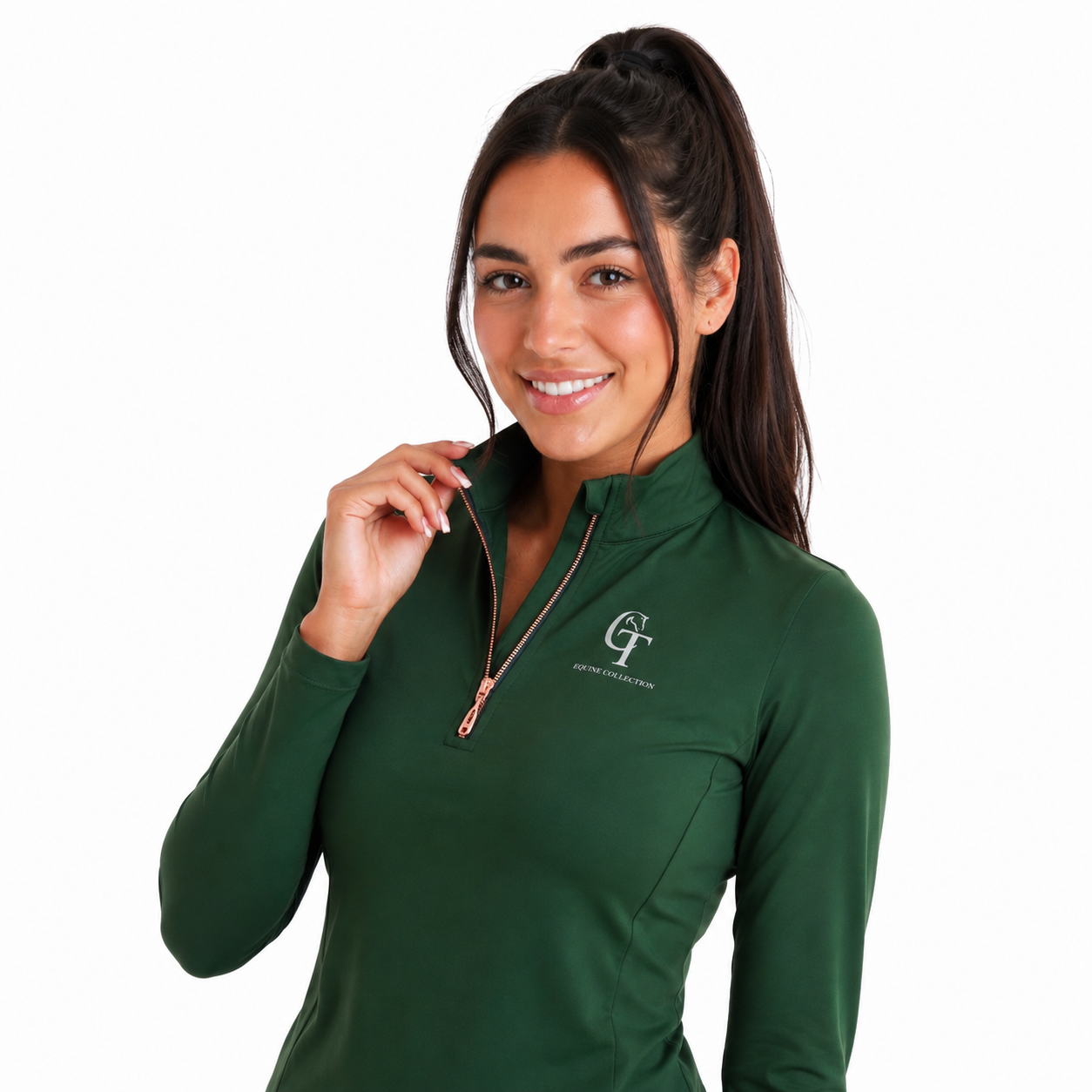 
                  
                    Young Rider Base Layer Long Sleeve-Forest Green
                  
                