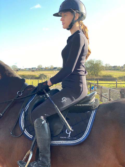 Person Riding Base Young Rider / Winter Thermal Horse Riding Base Layer - Navy | CT Equine ...