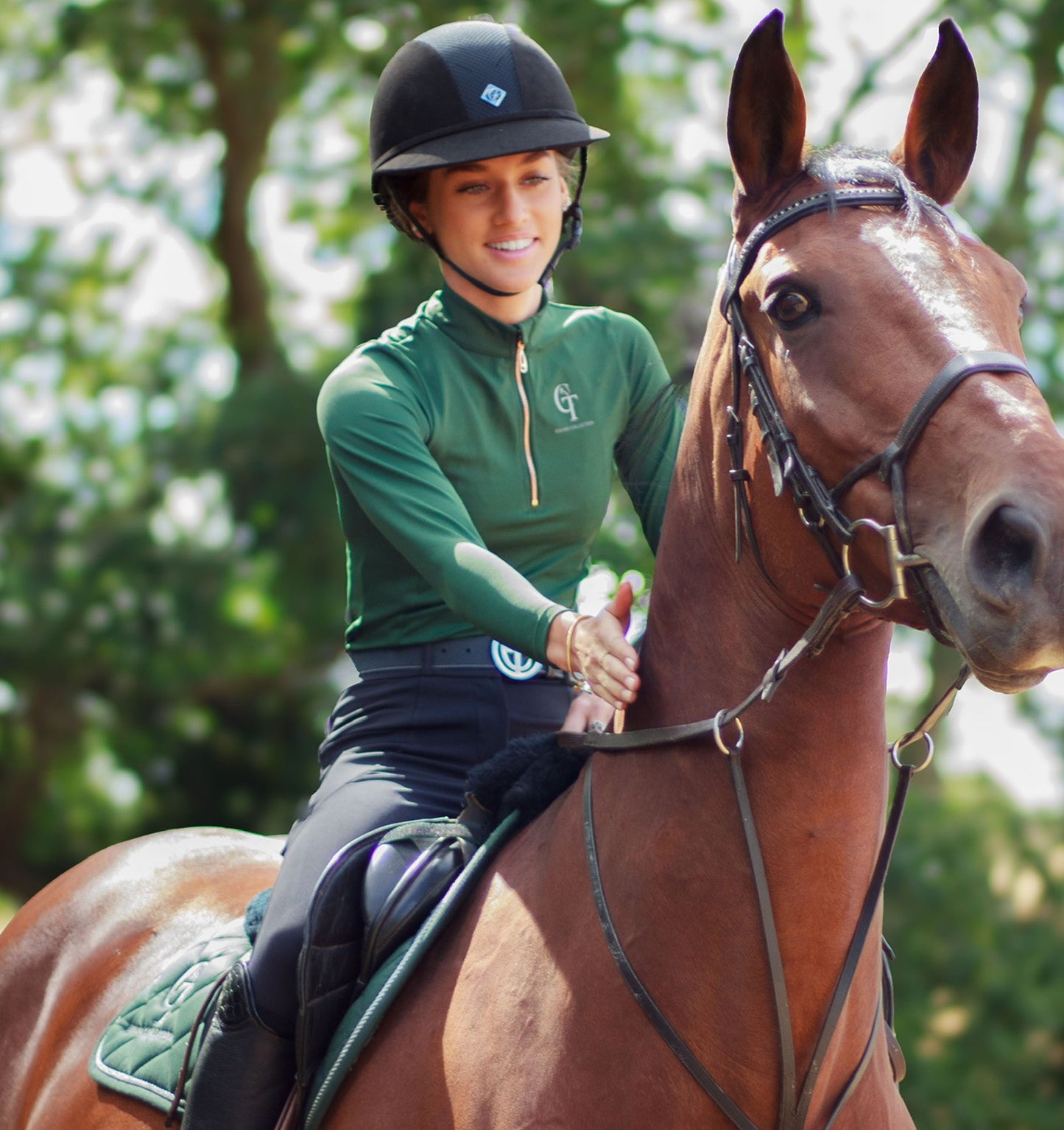 
                  
                    Forest green Horse Riding Base Layer
equestrian base layer forest, forest green long sleeve equine top,  horse riding base layer, CT Equine Base Layer, Long sleeve forest base layer, base layer, horse riding compettition base layer, horsewear, CT Equine Collection,
CT Equine Show Top, equestrian base layer,  forest equine base layerr, horse riding forest base layer,
horse riding forest green long sleeve top , equestrian wear, equestrian forest base layer, equestrian clothes, horse riding Clothes
                  
                