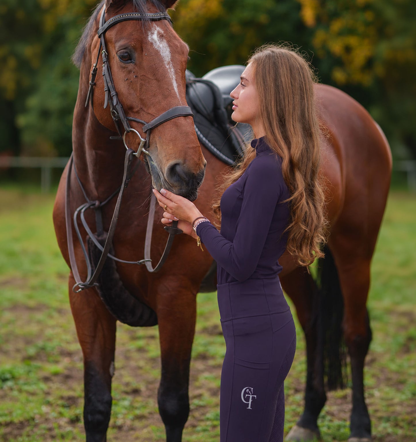 
                  
                    Horse Riding Leggings Full Seat- Grape
                  
                