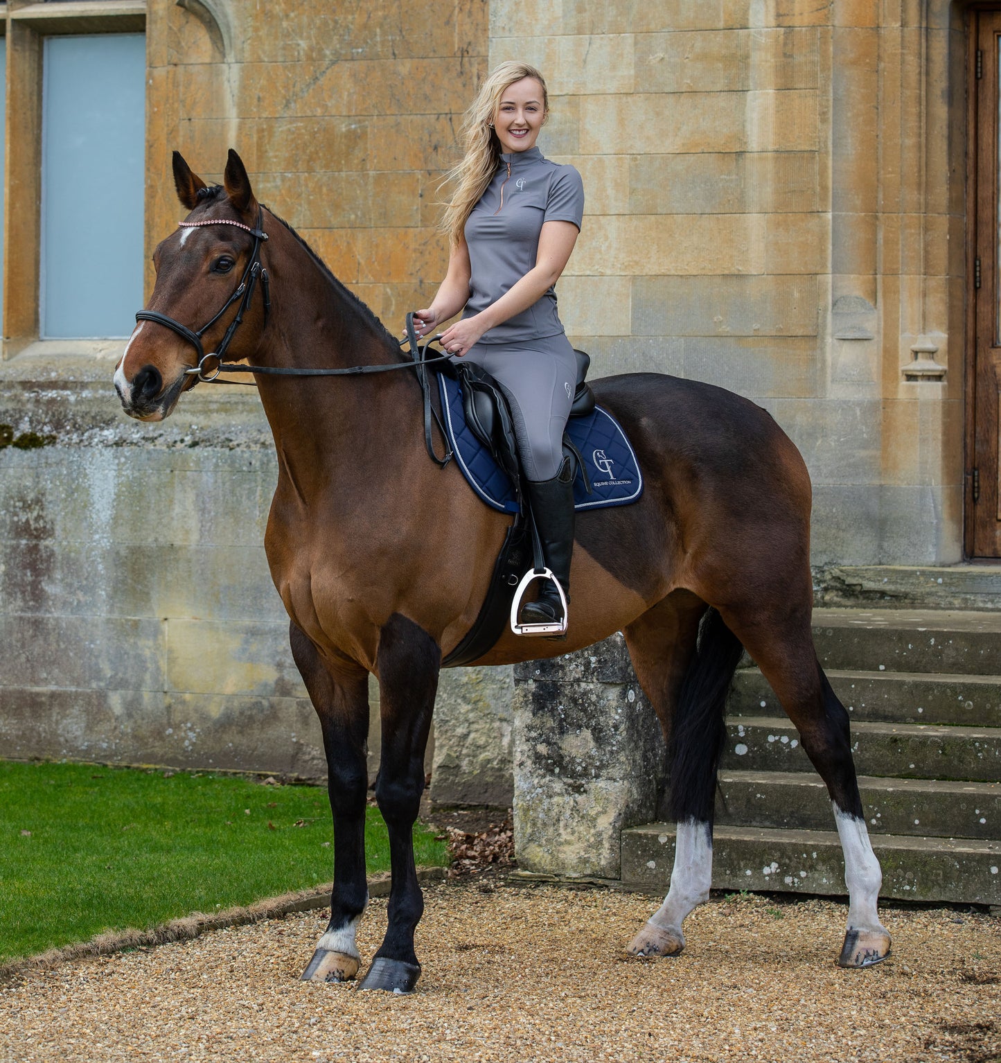 Grey Riding Base Layer Grey Horse Riding Base Layer | CT Equine Collection | CT Equine Collection