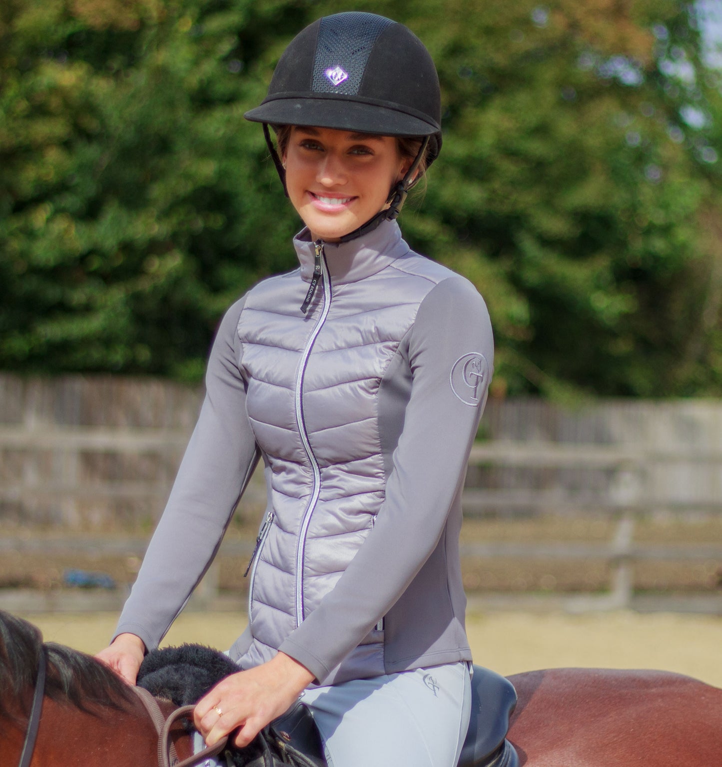 
                  
                    Quilted Hybrid Equine Jacket- Grey
                  
                