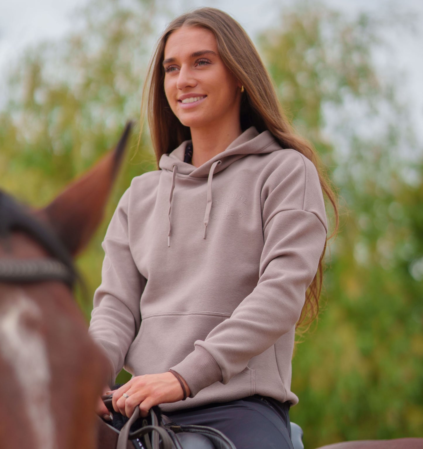 
                  
                    Equestrian Hoodie latte, Equine hoodie, latte hoodie, ct equine latte comfort hoodie, equine clothing, ct equine hoodie, equestrian clothes, ct equine collection, comfort latte hoodie
                  
                