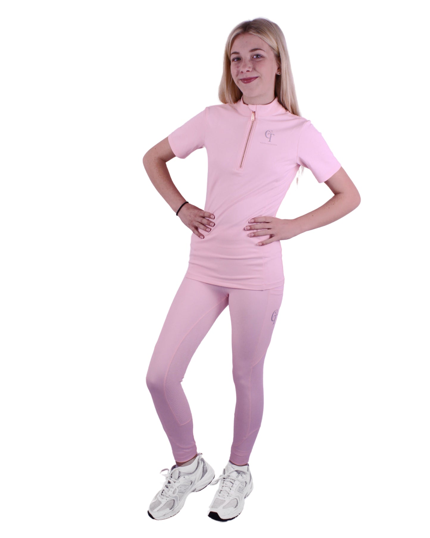 
                  
                    Young Rider-Horse Riding Leggings NON Seat - Pastel Pink
                  
                