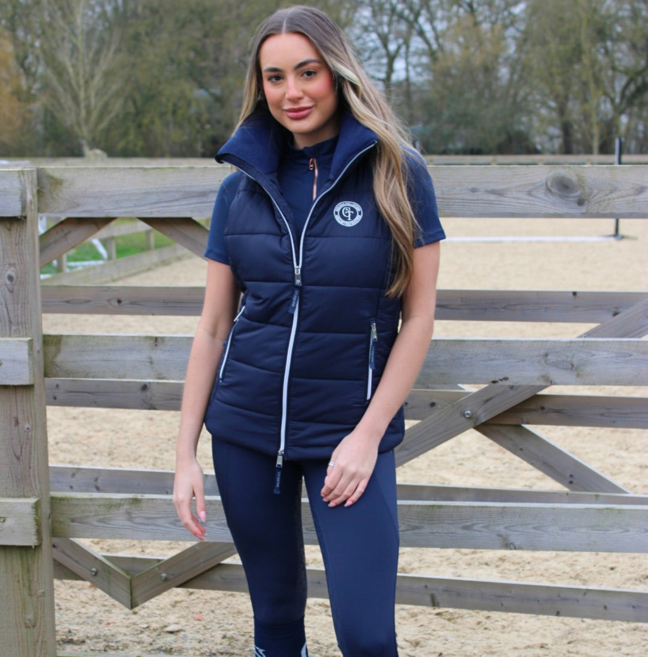 
                  
                    Horse Riding Quilted Gilet - Navy
                  
                