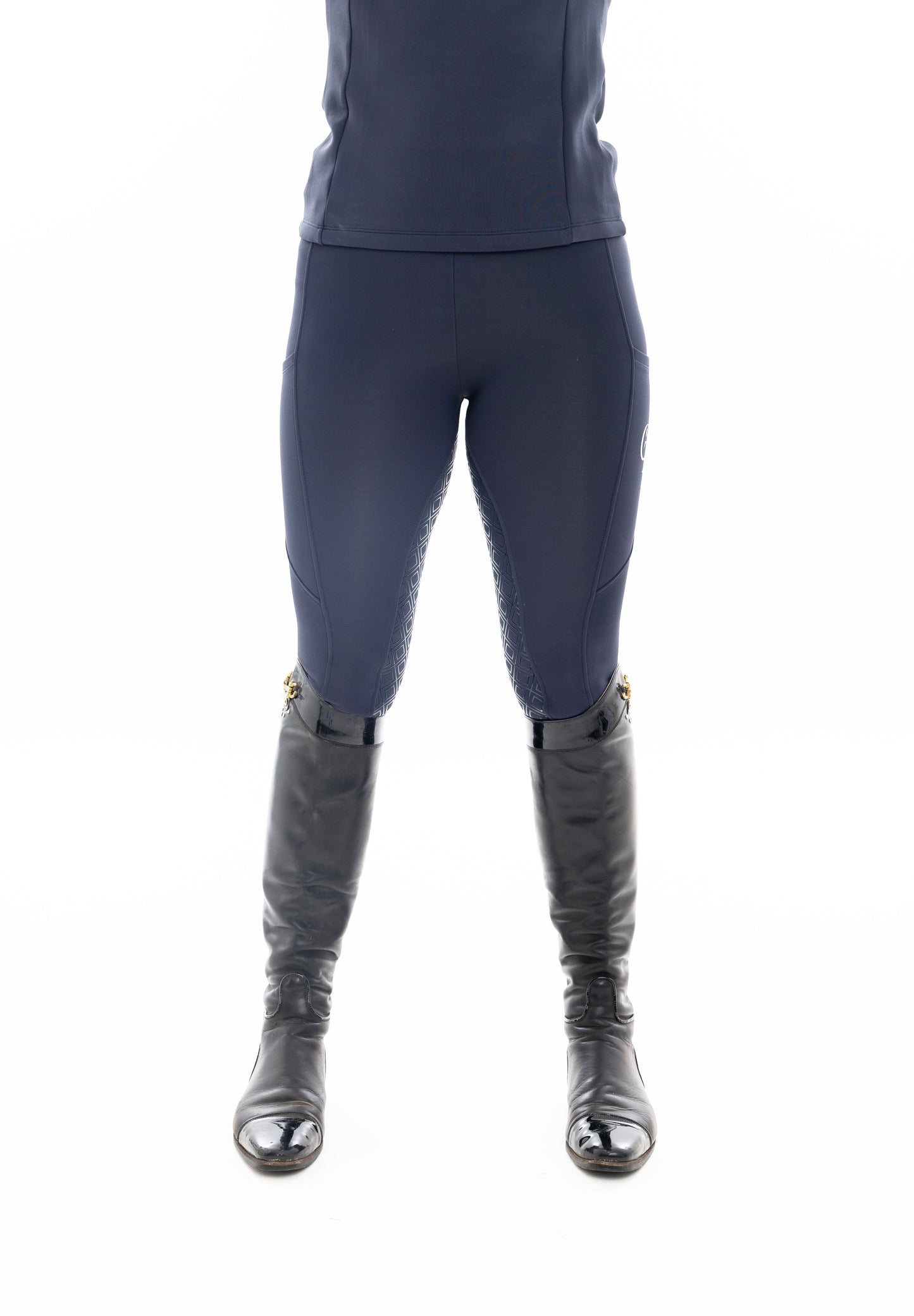
                  
                    Young Rider - Winter Thermal Riding Leggings - Navy
                  
                