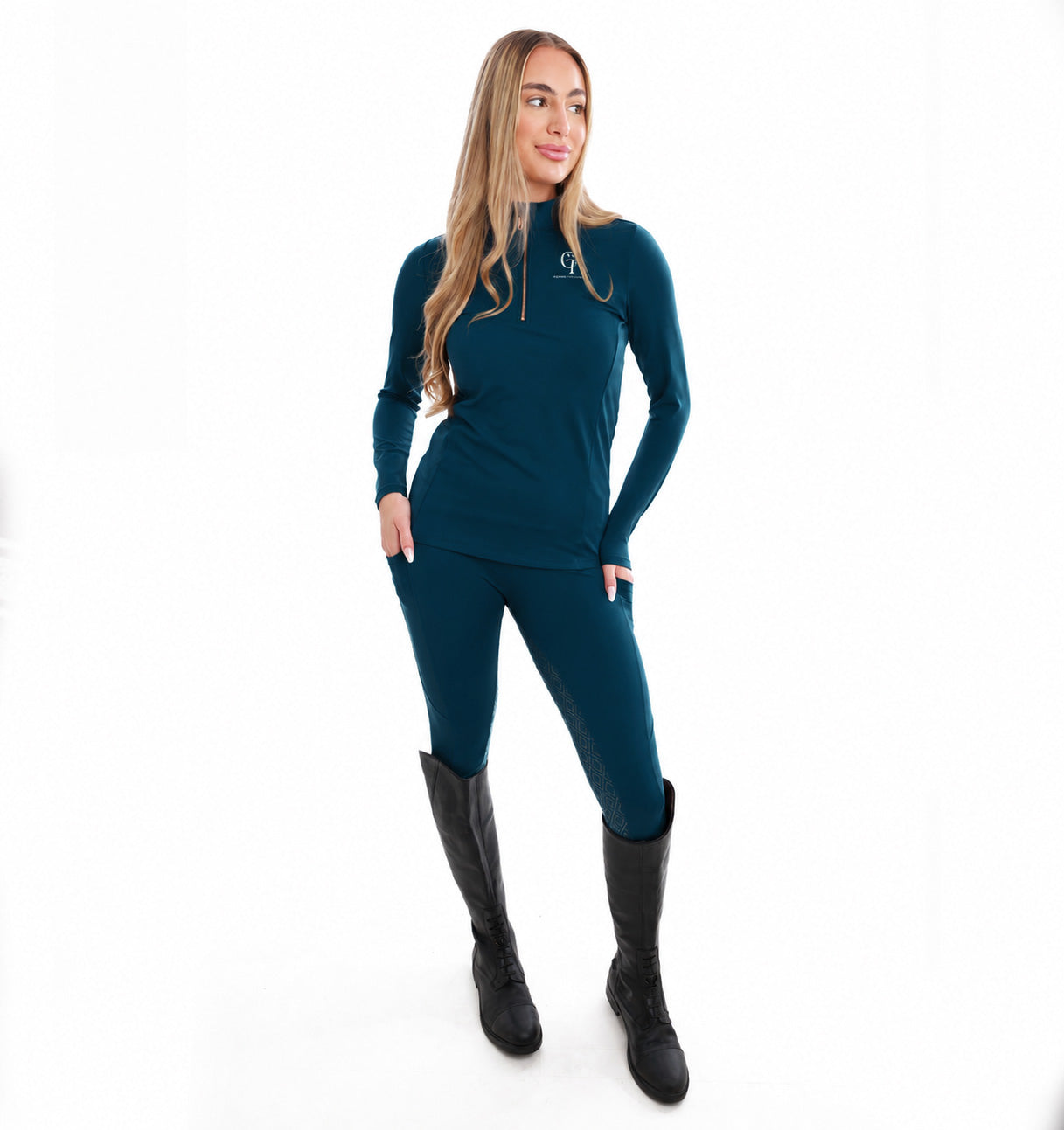 
                  
                    Horse Riding Leggings Full Seat- Kingfisher Teal
                  
                