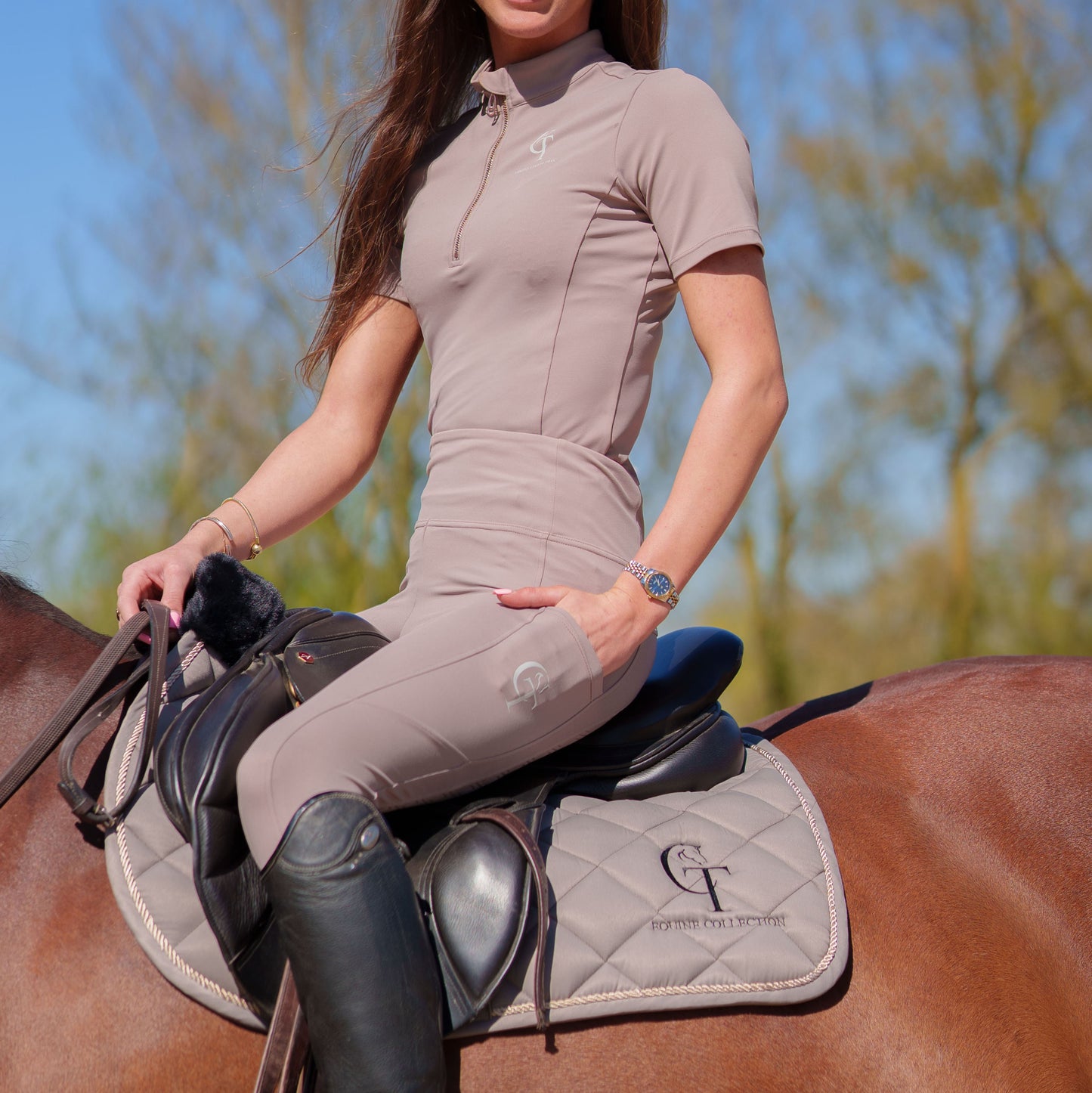 
                  
                    Latte Saddle Pad 
saddle pad, horse saddle pad, large saddle pad, 13.2h to 16h size, cotton saddle pad, affordable saddle pad, numnah, sweat wicking saddle pad, equestrian saddle pad, ct equine saddle pad, equine saddle pad, Latte saddle pad, saddle pad in Latte, beige saddle pad
                  
                