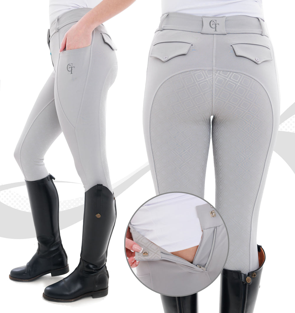 Breeches Competition Ultra Performance-Light Grey