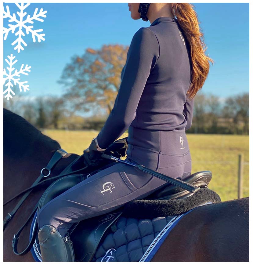 
                  
                    Winter Thermal Horse Riding Base Layer  - Navy
                  
                