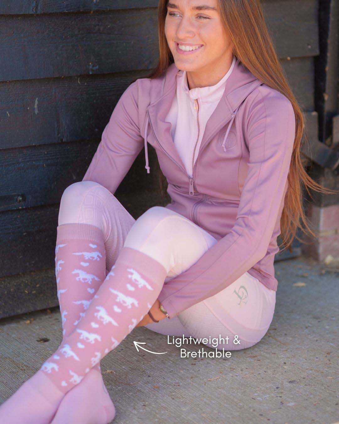 
                  
                    Horse Riding Socks Horses - Pink
                  
                