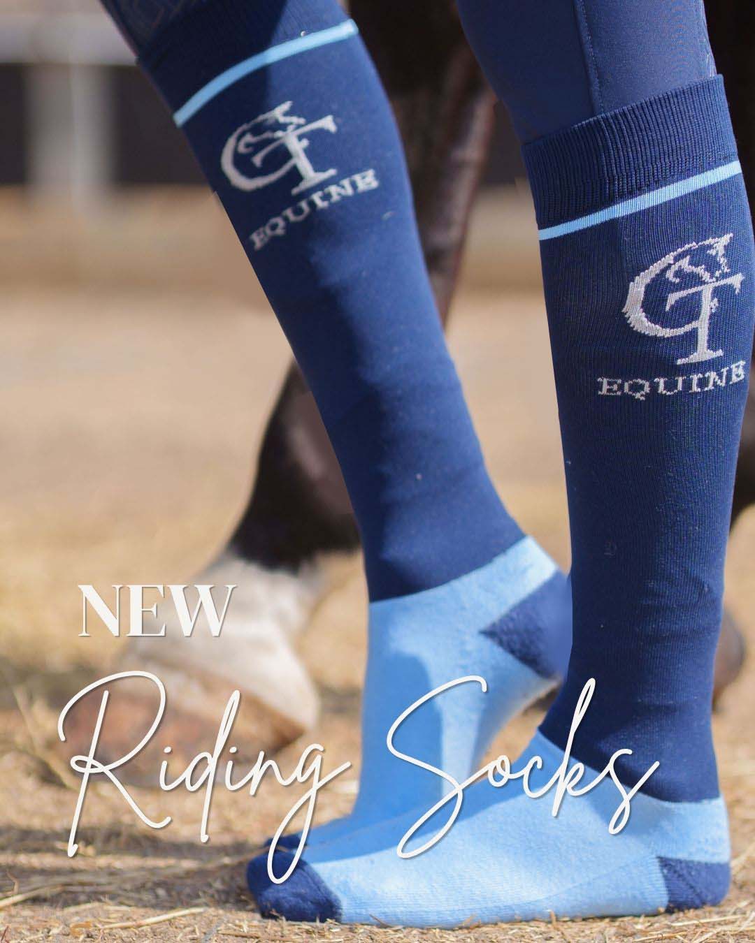 
                  
                    Horse Riding Socks Plain- Navy Sky Blue
                  
                