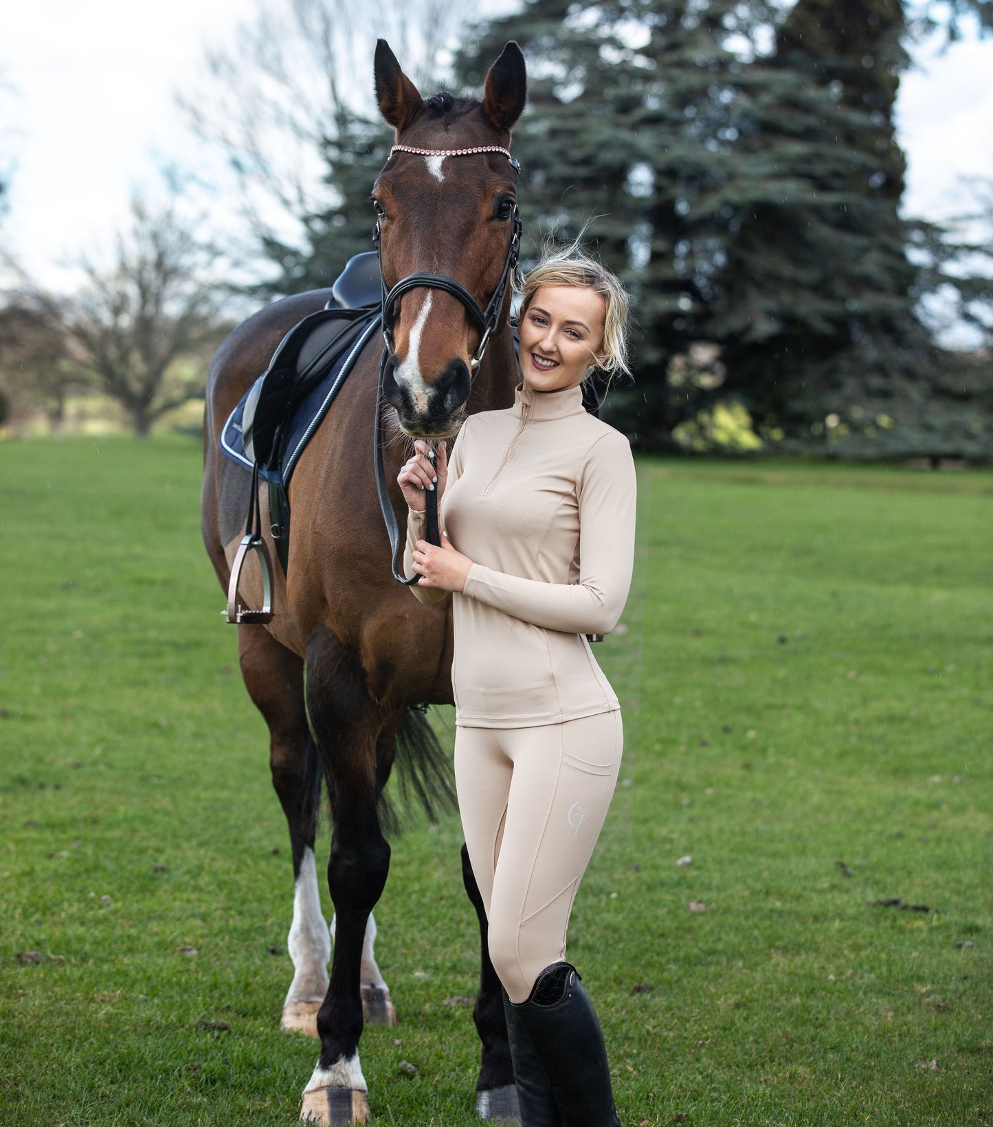 Person Riding Base Long Sleeved Base Layer - Horse Riding Layer | CT Equine Collection ...