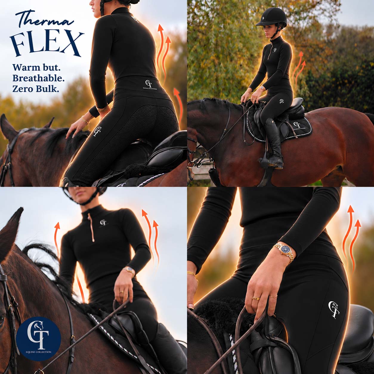 
                  
                    Young Rider / Winter Thermal Horse Riding Base Layer - Black
                  
                
