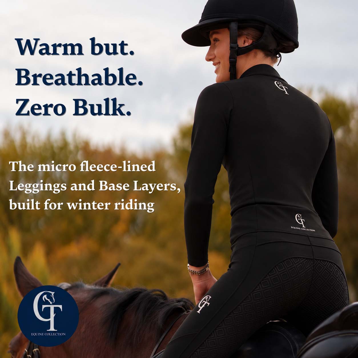 
                  
                    Young Rider / Winter Thermal Horse Riding Base Layer - Black
                  
                