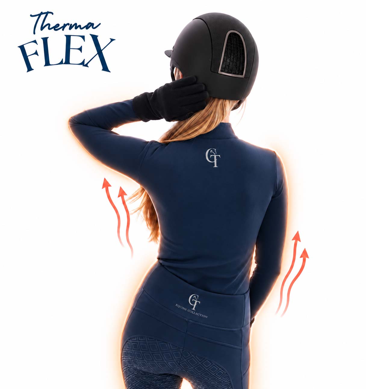 
                  
                    Young Rider / Winter Thermal Horse Riding Base Layer - Navy
                  
                
