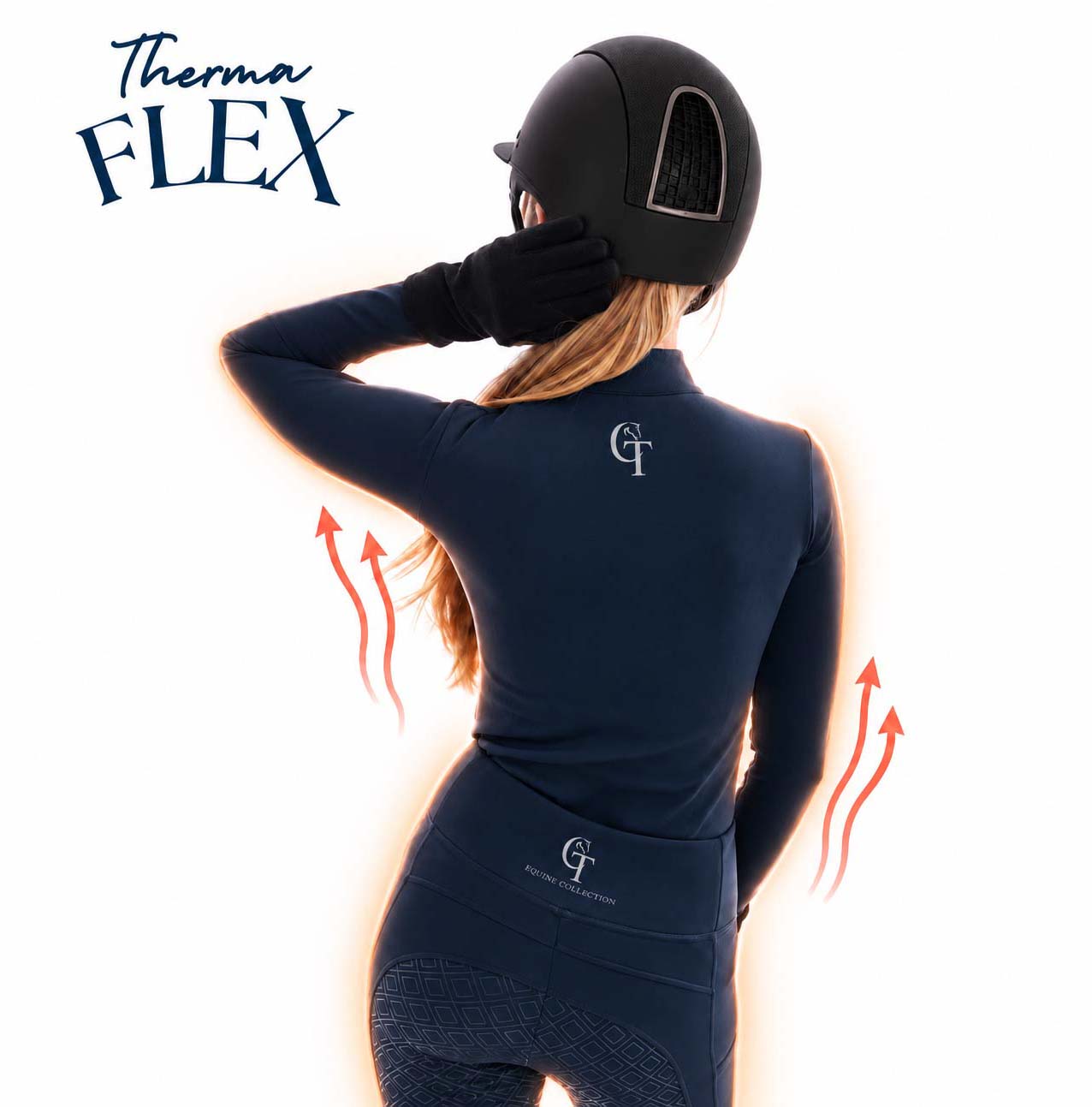 
                  
                    Young Rider / Winter Thermal Horse Riding Base Layer - Navy
                  
                