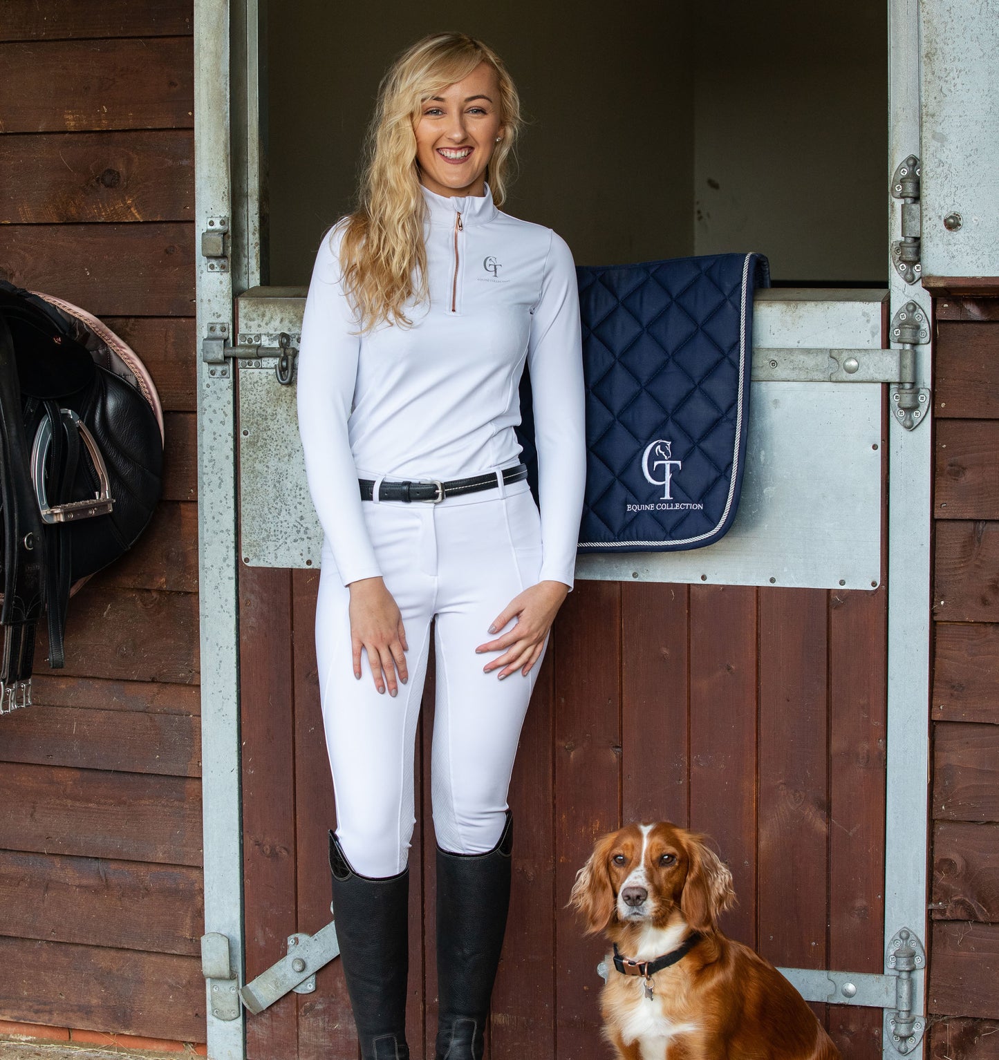 Person Riding Base White Horse Riding Base Layer | CT Equine Collection | CT Equine Collection