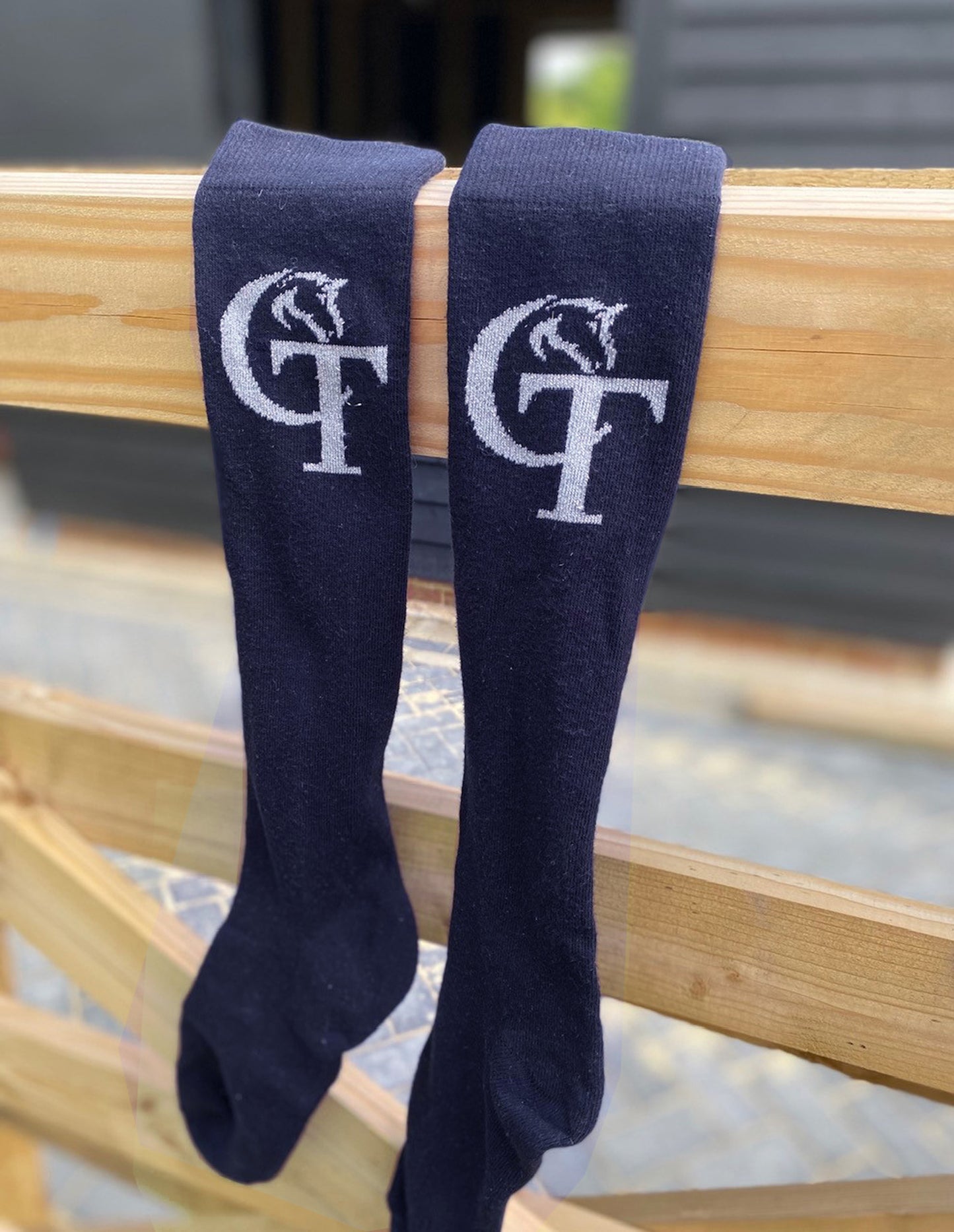 Navy Riding Socks Socks- Navy | CT Equine Collection