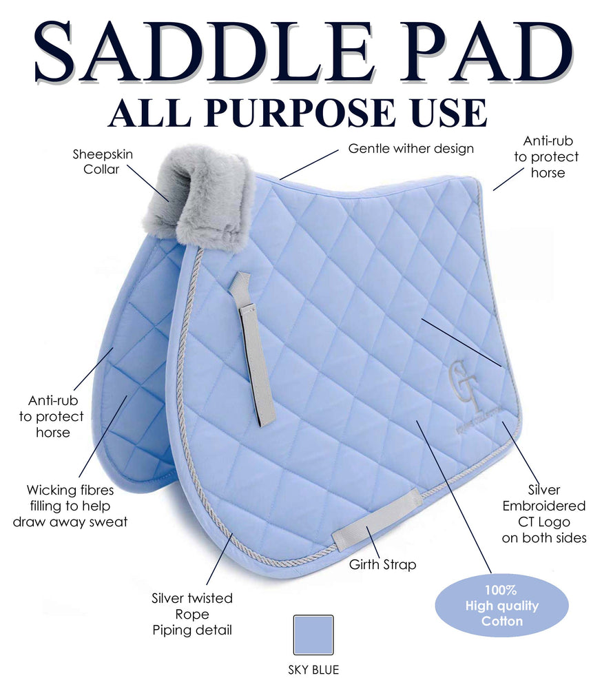
                  
                    Saddle Pad - General Purpose -Sky Blue
                  
                