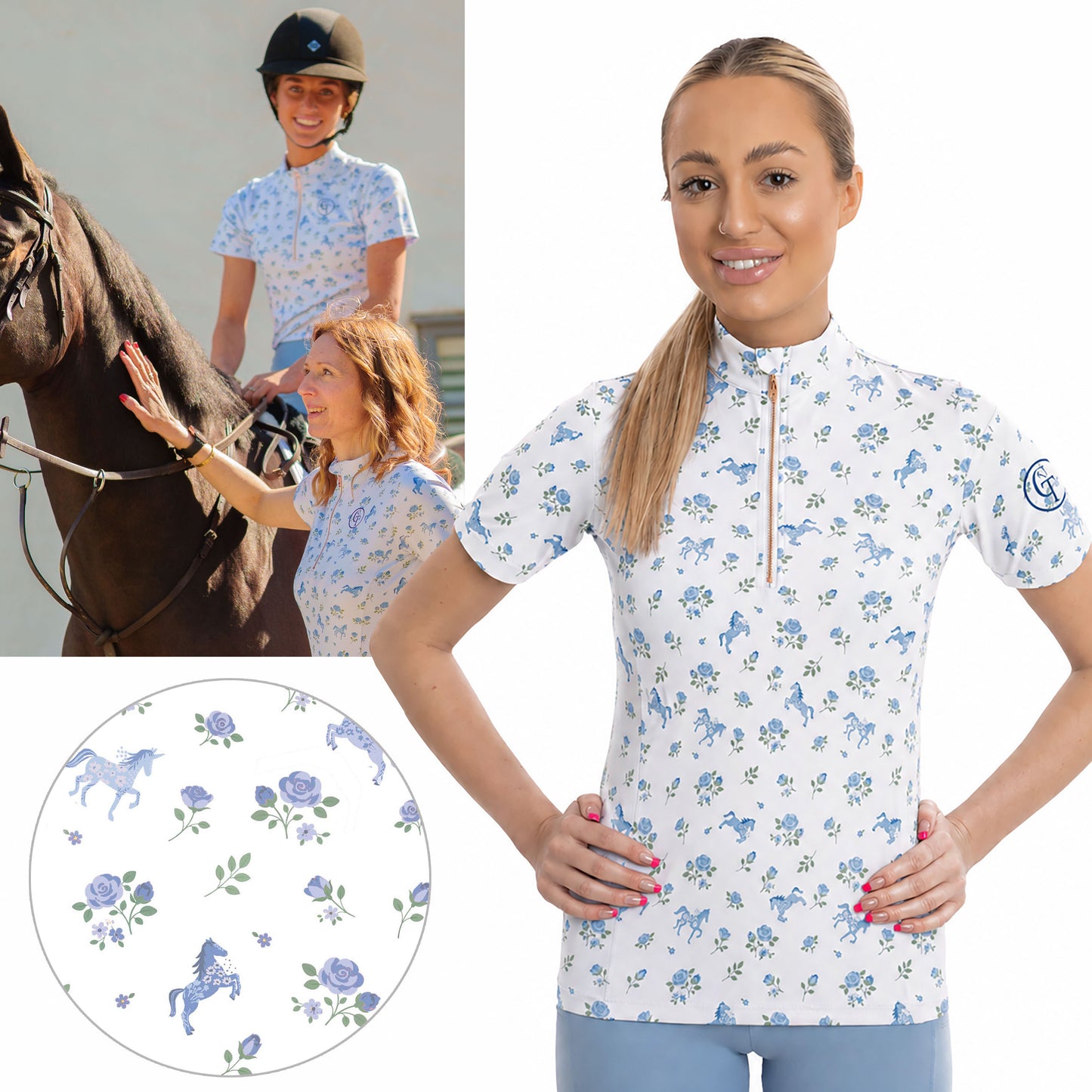 
                  
                    Petals and Ponies print base layer, equine Petals and Ponies top, equine Petals and Ponies print base layer, horse riding base layer, CT Equine Base Layer, Short sleeve Petals and Ponies print base layer, horse riding Petals and Ponies base layer, horsewear
CT Equine Collection, CT Equine print Base Layer, equine floral base layer
                  
                