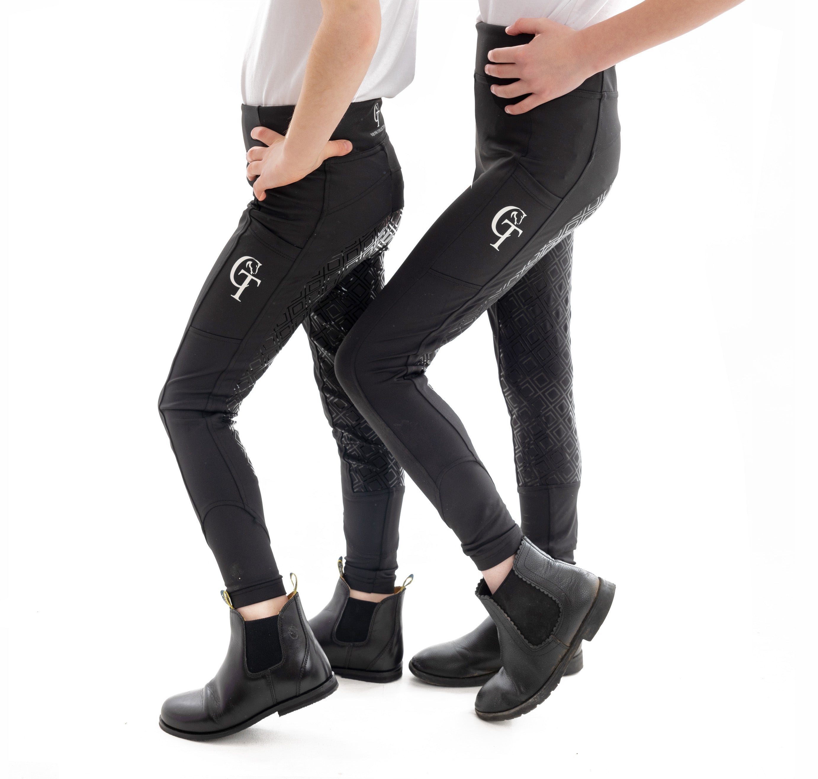 Young Rider - Winter Thermal Riding Leggings - Black