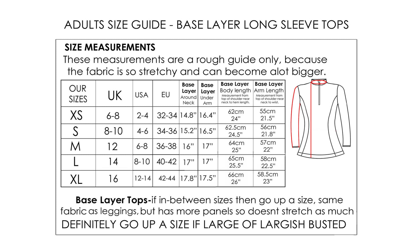 Grey Riding Base Layer Equine Fleece Lined Base Layer - Navy CT Equine Collection | CT Equine ...
