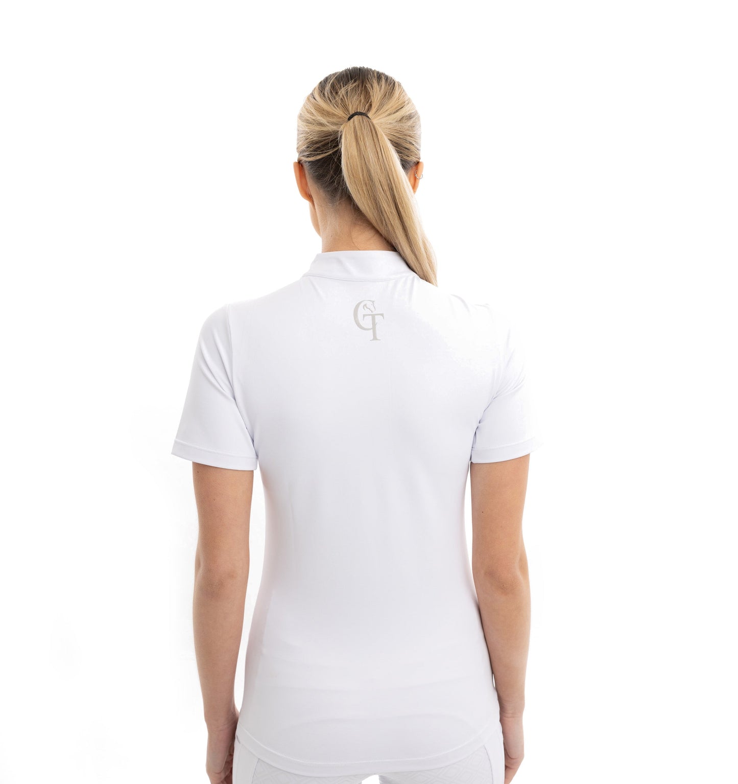 
                  
                    White Diamond Equine Competition Base Layer back pose
                  
                