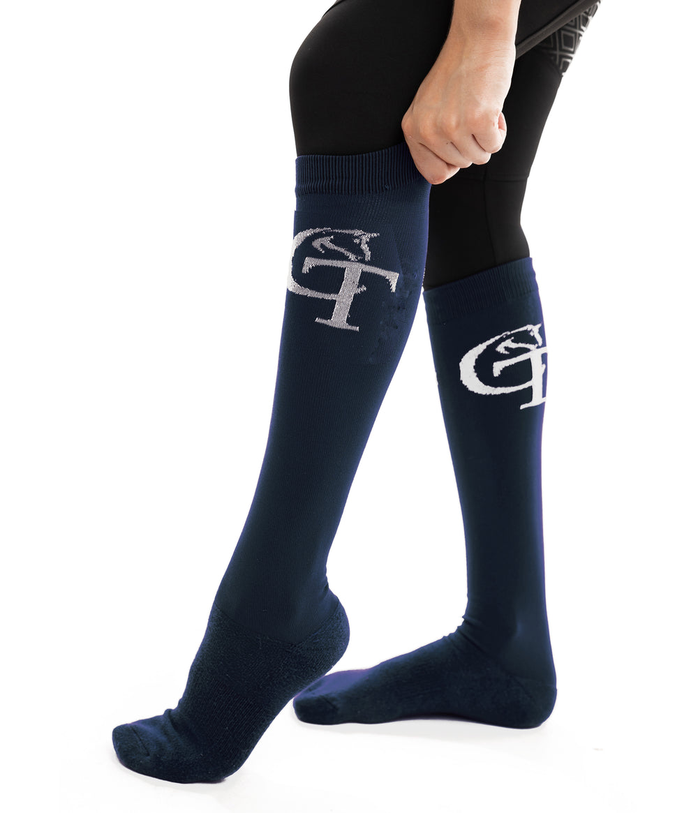 Navy Riding Socks Socks- Navy | CT Equine Collection